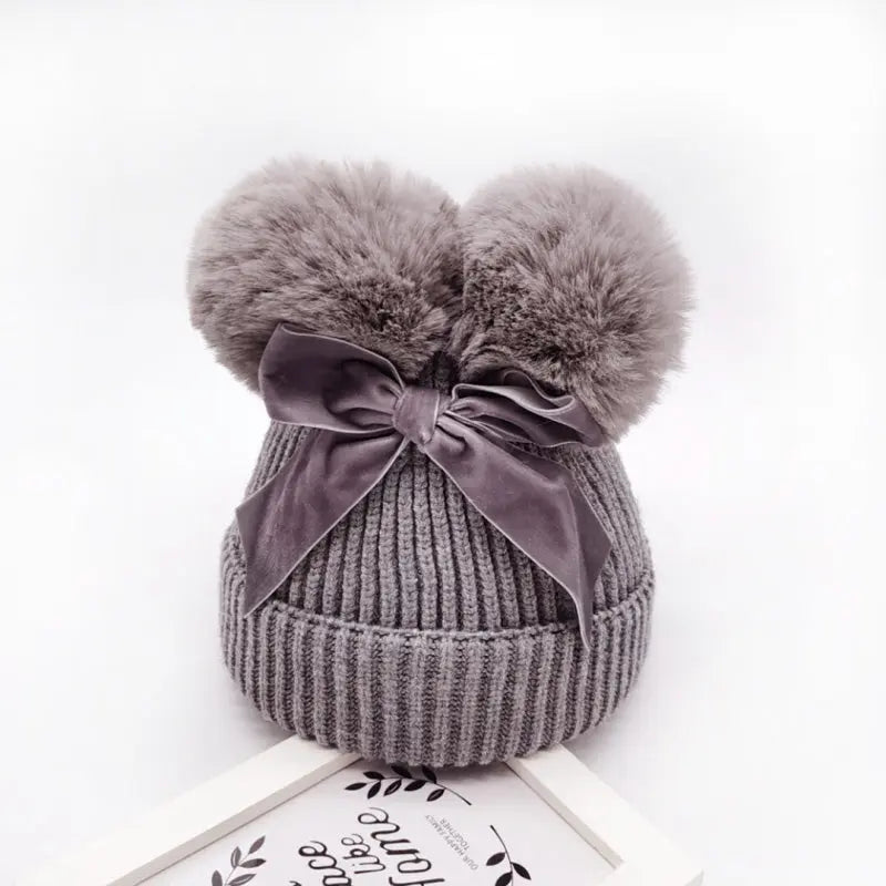 Autumn and winter children's baby hats - Image #6