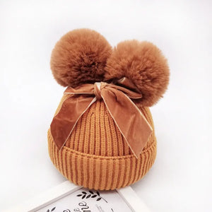 Autumn and winter children's baby hats - Image #8