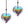 Load image into Gallery viewer, Car Crystal Peach Heart Prism Decoration Pendant - Image #3

