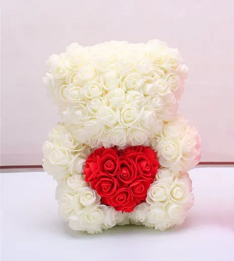Valentine's Day Gift Rose Bear Eternal Flower Rose Teddy Bear PE Foam Bear 25cm Valentines Day - Image #39