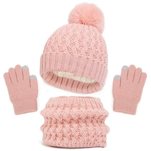 Children's Hat Scarf Gloves Three-piece Set - Image #6