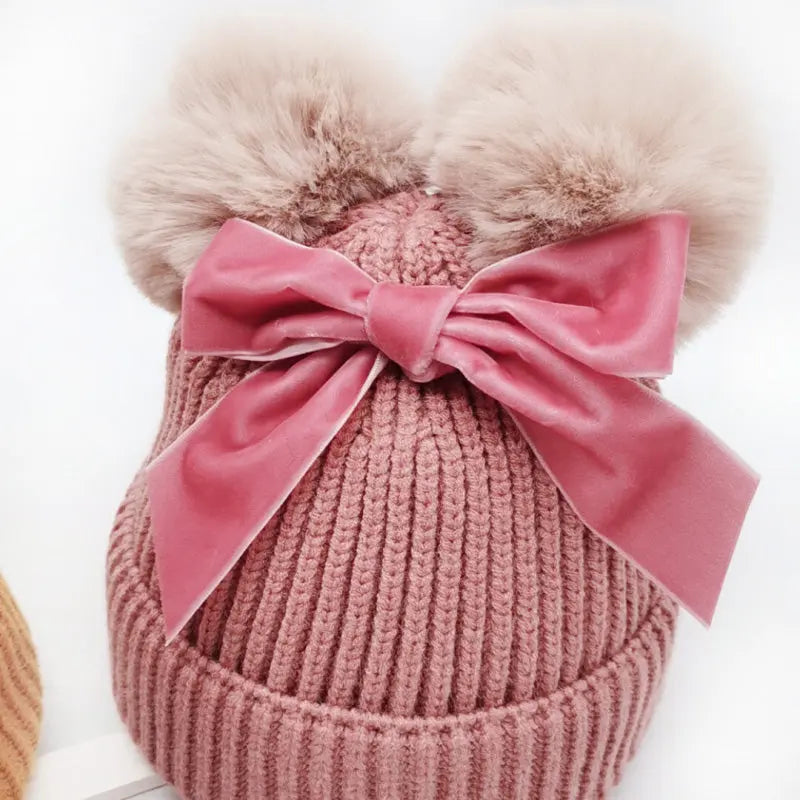 Autumn and winter children's baby hats - Image #9