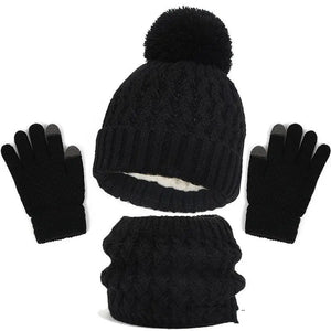 Children's Hat Scarf Gloves Three-piece Set - Image #5