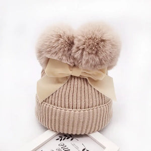 Autumn and winter children's baby hats - Image #2