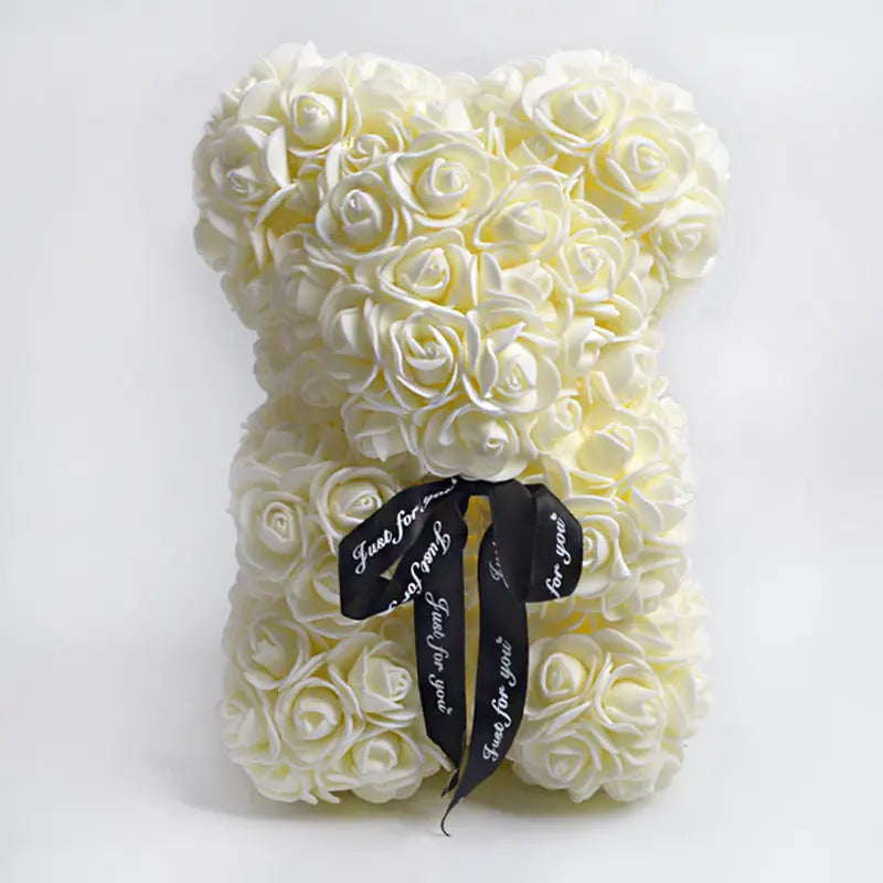 Valentine's Day Gift Rose Bear Eternal Flower Rose Teddy Bear PE Foam Bear 25cm Valentines Day - Image #9