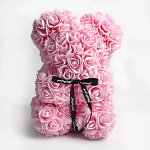 Valentine's Day Gift Rose Bear Eternal Flower Rose Teddy Bear PE Foam Bear 25cm Valentines Day - Image #26