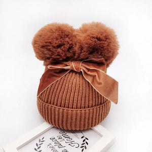 Autumn and winter children's baby hats - Image #5