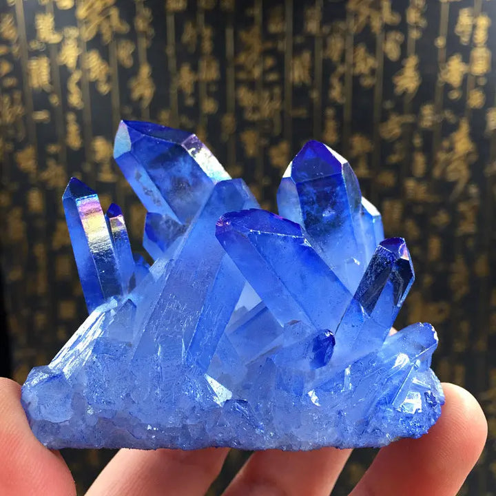Blue Clear Quartz Natural Crystal Cluster - Image #1
