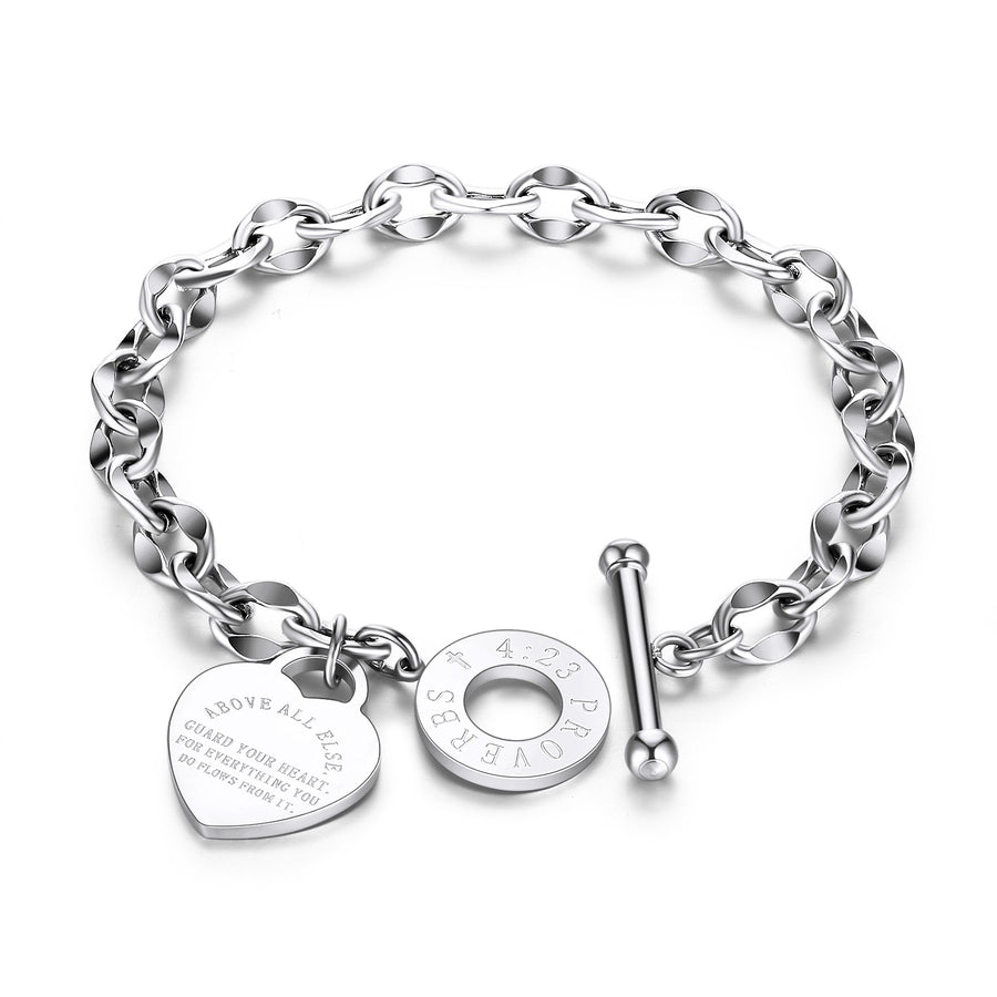 Titanium steel ladies bracelet