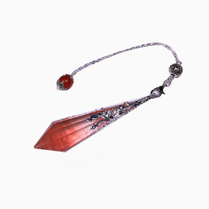 Pendulum Crystal Necklace Natural Crystal Pendulums for Divination