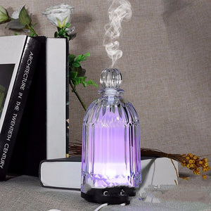 Aroma glass diffuser for essential oils led lights
