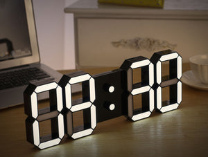 3D Led Wall Clock Alarm