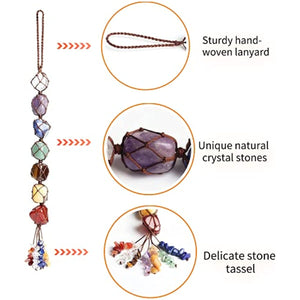Seven chakra crystal car accessory - Key of Cherry Blossom 
