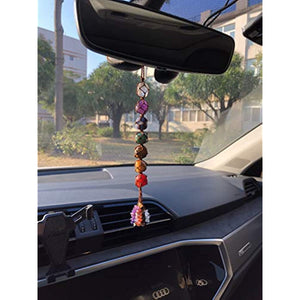 Seven chakra crystal car accessory - Key of Cherry Blossom 