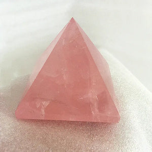 Natural Rose Quartz Pyramid - Image #2