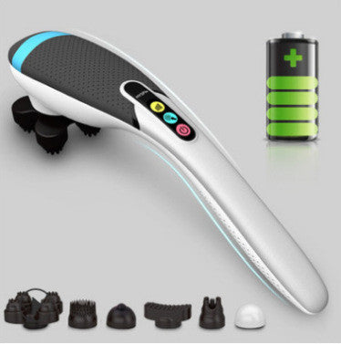 Rechargeable Hand Held Deep Tissue Massager for Muscles, Back, Foot, Neck, Shoulder, Leg, Calf Cordless Electric Percussion Body Massage