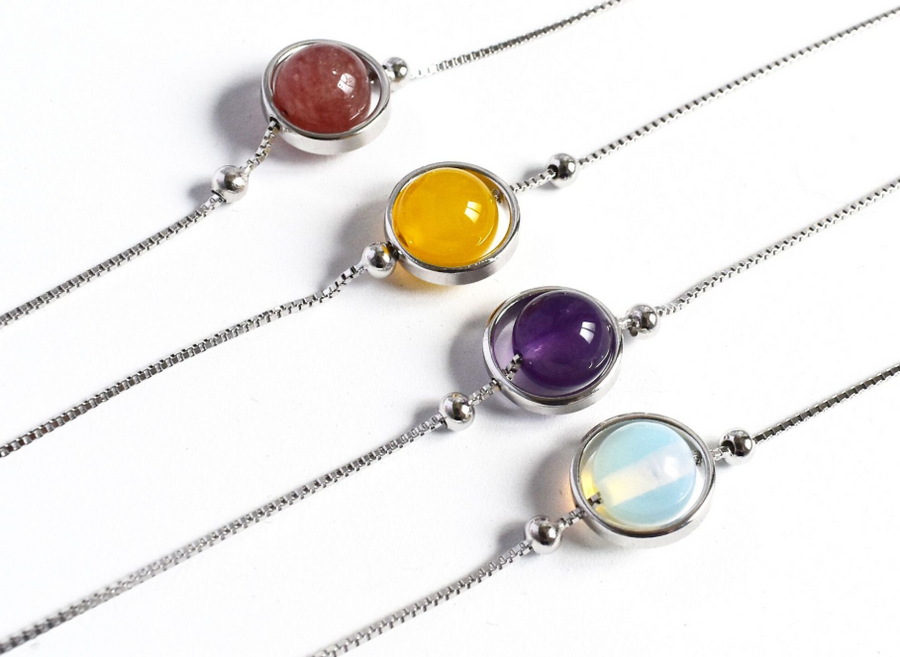 Healing Stone Bracelet Beads Chakra Crystal Energy