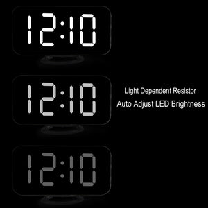 Induction dimming electronic clock