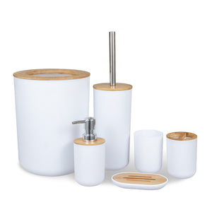 Bamboo, Wood Bathroom Toiletry Set