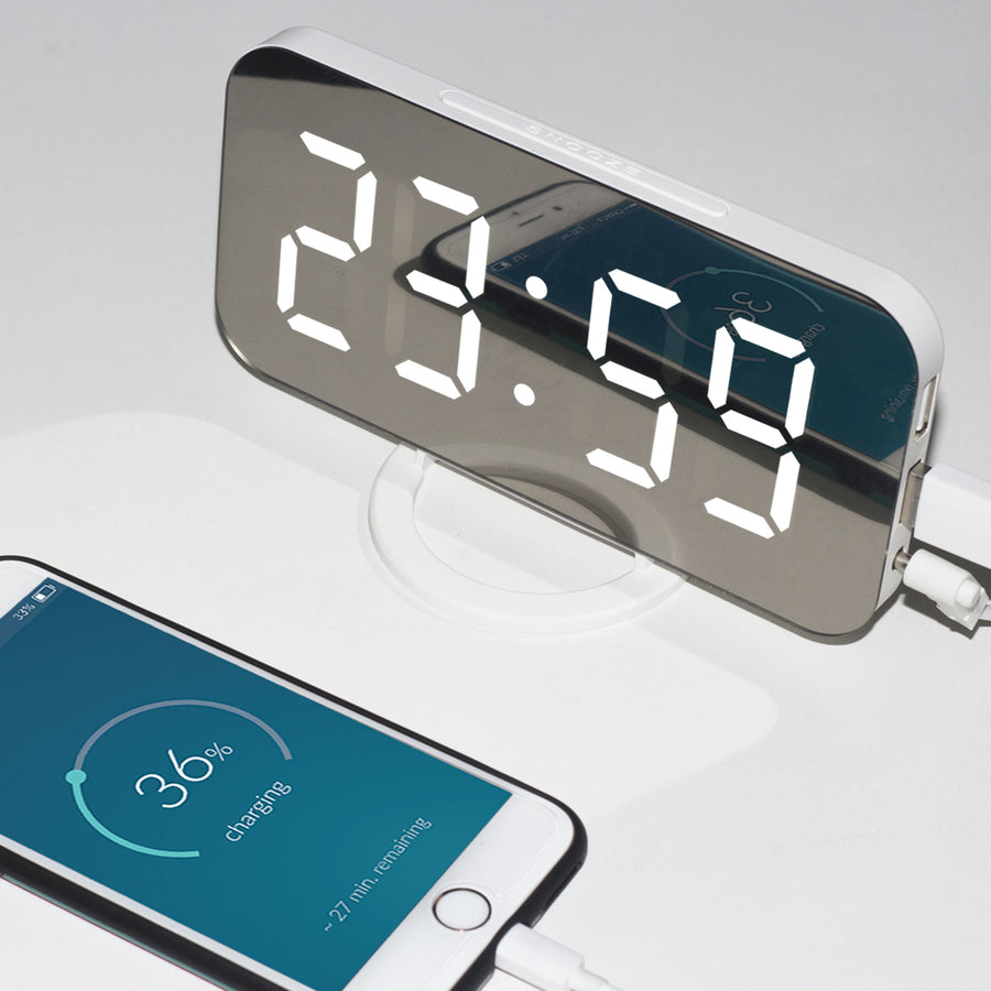 Induction dimming electronic clock