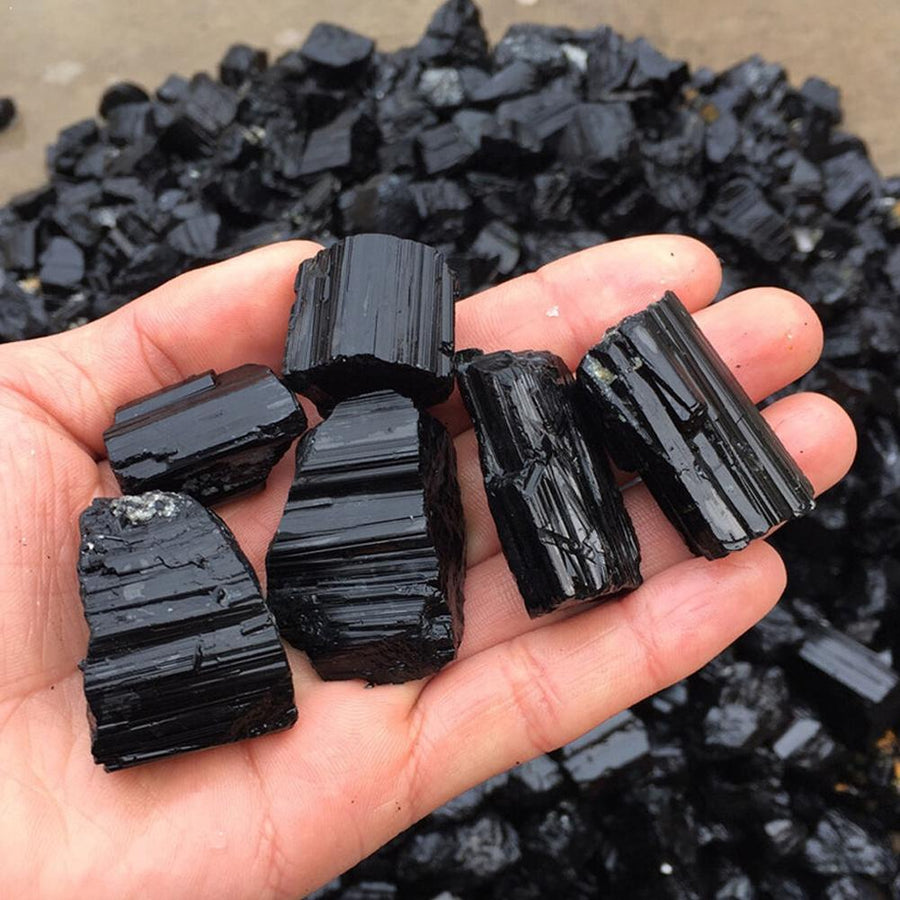 Natural Black Tourmaline Gemstone Collectibles