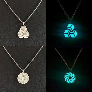 Trendy Creative Stainless Steel Luminous Pendant Necklace