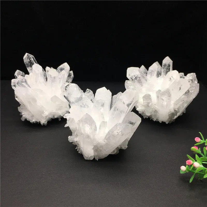 Natural White Crystal Cluster Crystal Raw Stone - Image #3