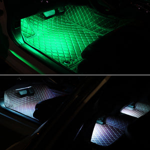Interior Car Lights, 8 RGB Colors, Car Led Lights Interior , Under Dash Car Lighting with Car Charger