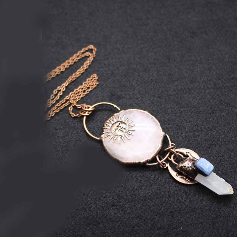 Fashion  Crystal Wind Chime Pendant Necklace