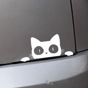 Peekaboo Kitten Sticker Decal Vinyl Bumper Sticker Decal
