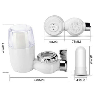Water Filter for Sink, Faucet Mount Water Filtration System for Tap Water, Reduces 99% of Lead, Chrome