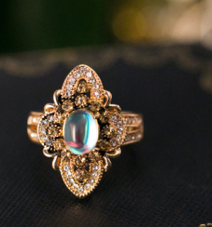  Moonstone Rings for Women Adorable Oval Moonstone Ring