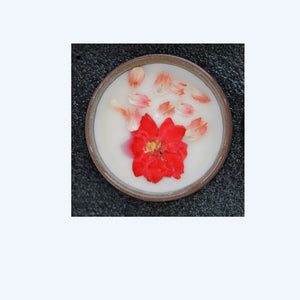 Chakra balancing dried flower soy wax scented candles aro