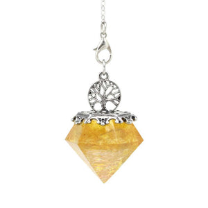 7 Chakra Healing Crystal Dowsing Pendulum Reiki Tree of Life