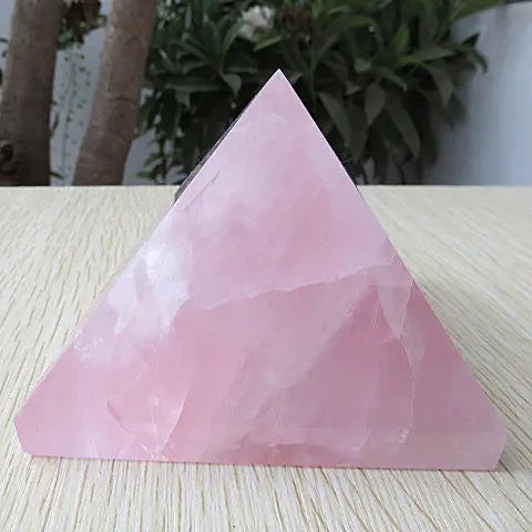Natural Rose Quartz Pyramid - Image #7