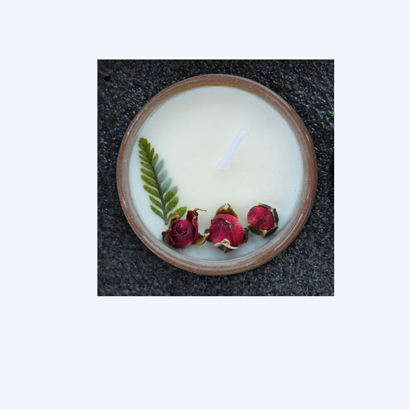 Chakra balancing dried flower soy wax scented candles aro