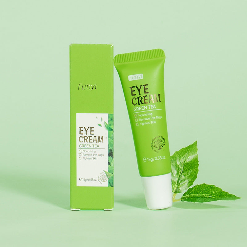 Green Tea Eye Care Cream Eliminate Eye Bag Dark Circles Tea Leaf Extract Eye Cream for Nourishing Eye Areas & Tightening the Skin