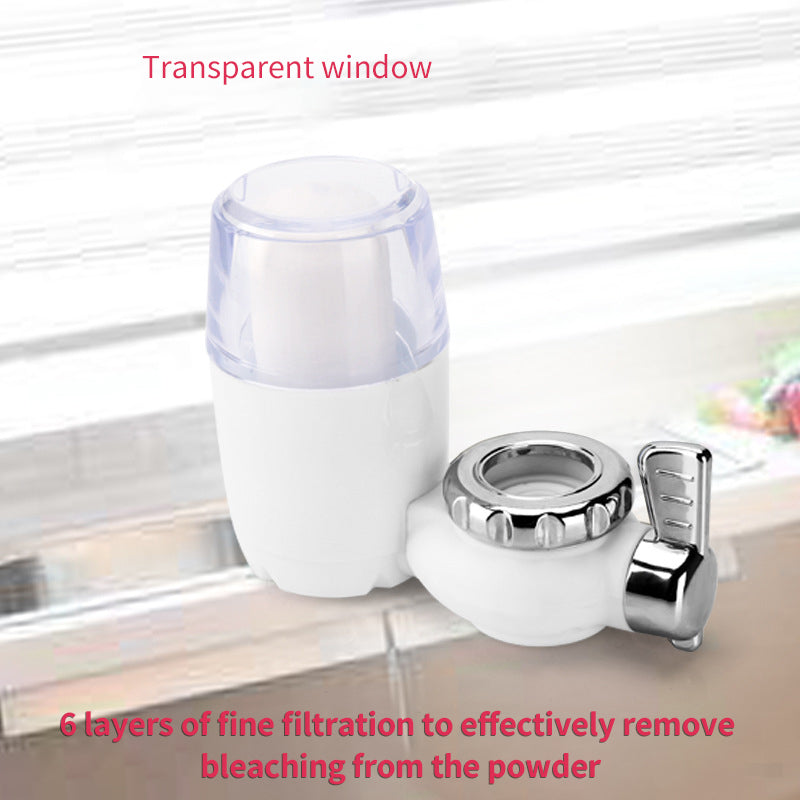 Water Filter for Sink, Faucet Mount Water Filtration System for Tap Water, Reduces 99% of Lead, Chrome
