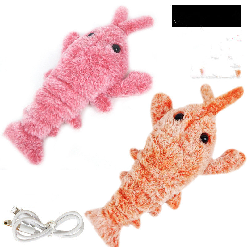 Electric jumping lobster cat toy, usb charging, cat interactive toy