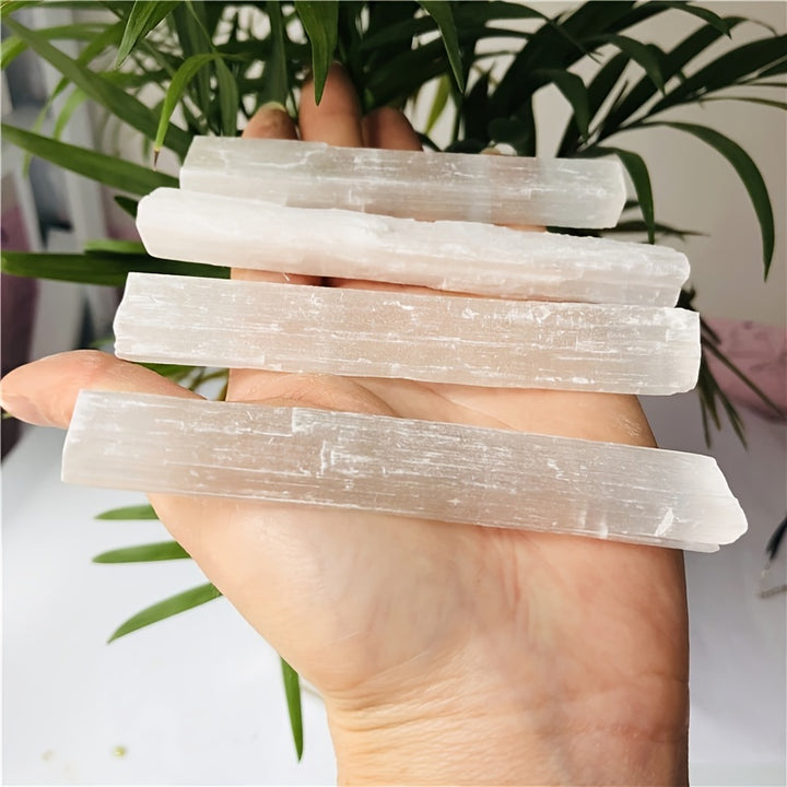 Natural White Crystal Rods - Key of Cherry Blossom 