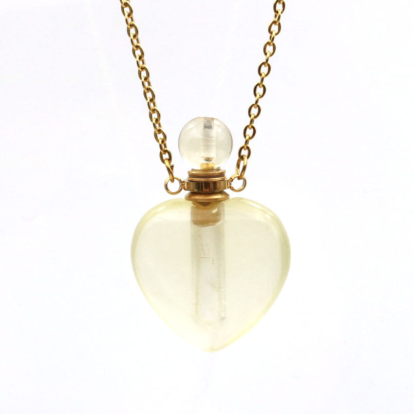 Essential Natural Amethyst perfume Oil Necklace